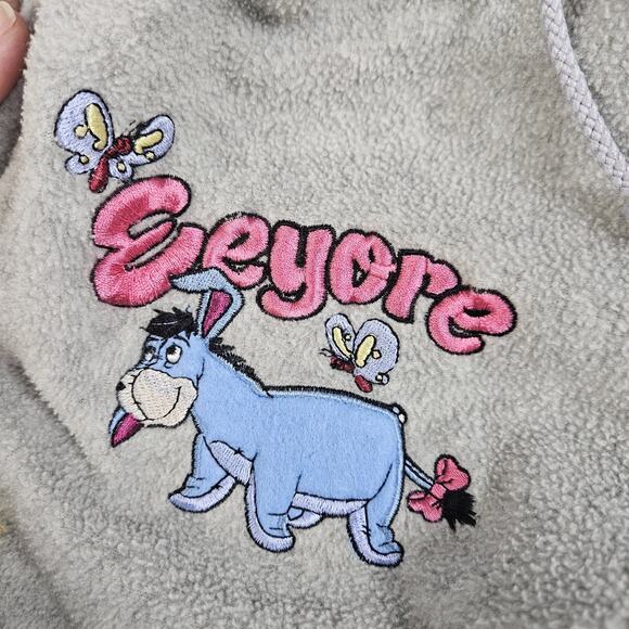 Vintage Disney Womens 1X Winnie the Pooh Eeyore Full Zip Hoodie Embroidered - Picture 7 of 8